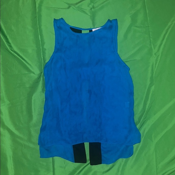 Parker Blue Sleeveless/ Backless  Hi Low Women's Top size XS - Picture 1 of 6